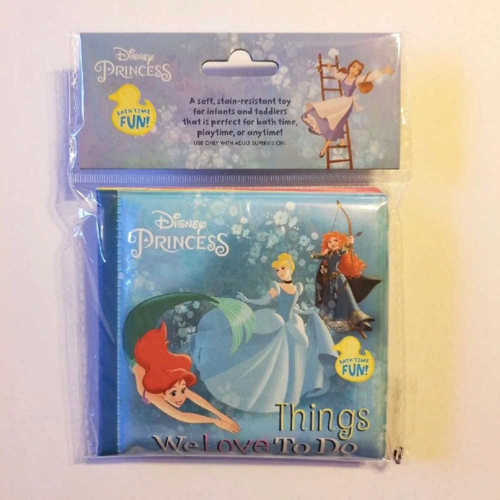 Disney Princess “Things we love to do” Squishy Bubble Bath Book